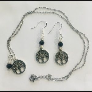 Tree of Life Necklace and Earring Set